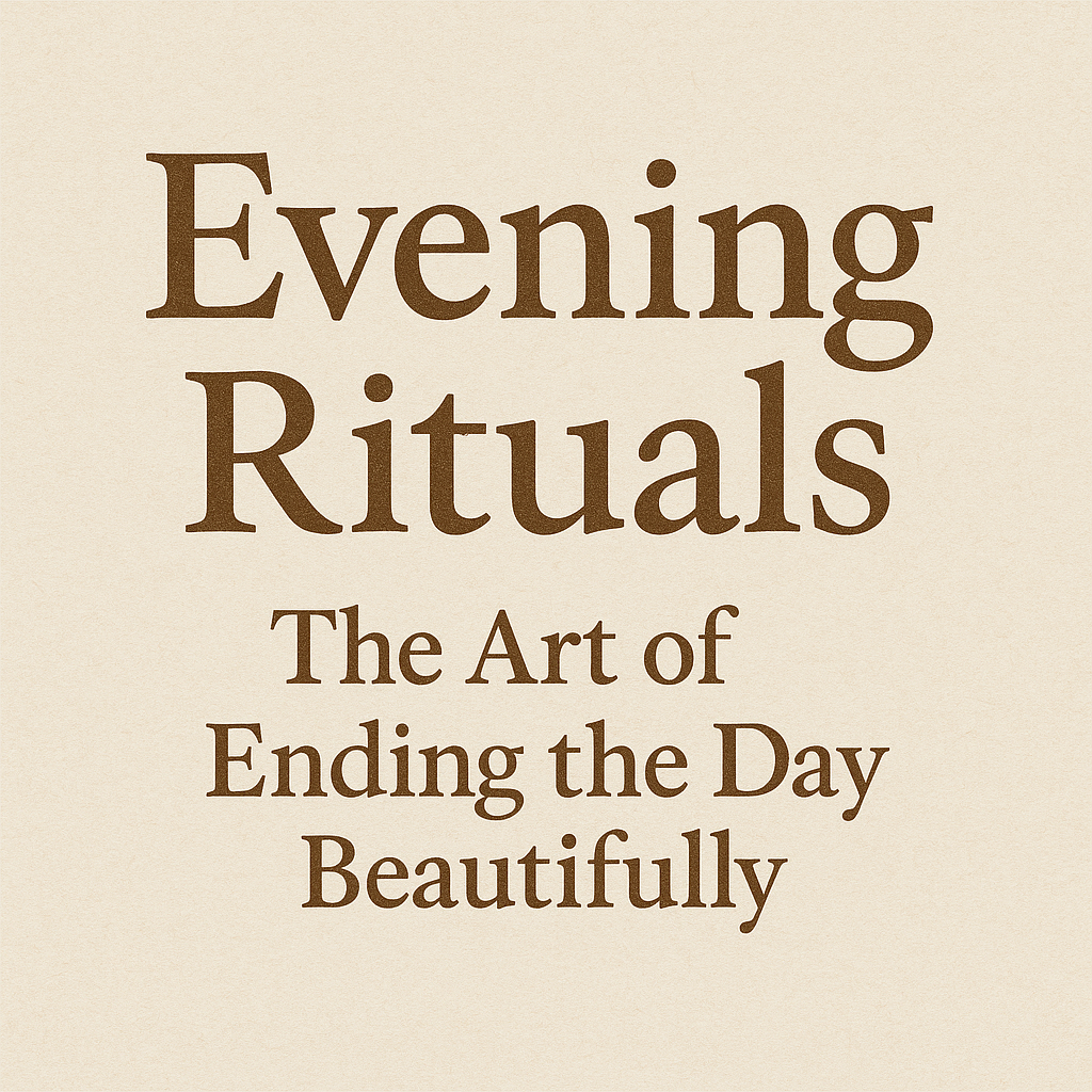 Evening Rituals — The Art of Ending the Day Beautifully