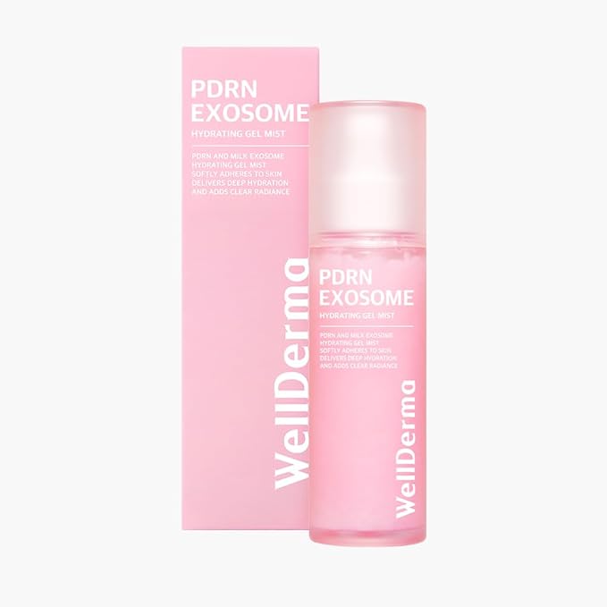 WELLDERMA PDRN Exosome Gel Mist, 100ml / 3.38 fl.oz – Hydrating & Soothing Hydrogel Face Mist with Collagen, Peptides, Hyaluronic Acid, and Botanical Extracts for Daily Skincare
