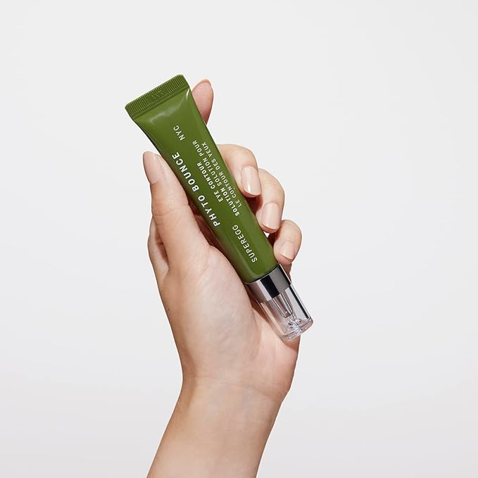 SUPEREGG Phyto Bounce Eye Contour Solution: For vibrancy and restoration. Concentrated solution cream with Tremella Mushroom and Peptides. 15ML / 0.5 FL OZ