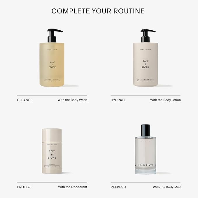 SALT & STONE Aluminum Free Deodorant | Extra Strength 48 Hour Protection for Women & Men | Made with Seaweed Extracts, Shea Butter & Prebiotics (Mini Deodorant Discovery Set)