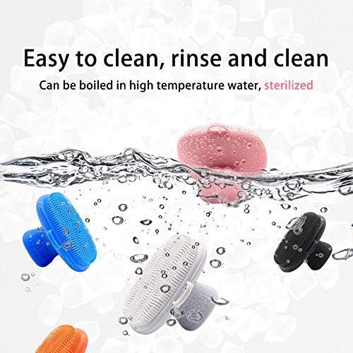 VWMYQ 2 Pack Face Scrubber,Silicone Face Scrubber for Men, Facial Cleansing Brush Silicone Face Wash Brush Manual Waterproof Cleansing Skin Care Face Brushes for and Exfoliating