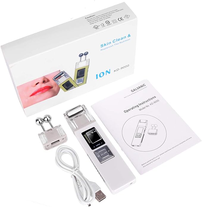 Portable Galvanic Microcurrent Skin Firming Machine, Anti-Aging Face Lift Massager Home Use Beauty Salon Device