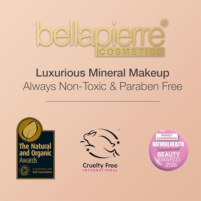 Bellapierre Mineral Blush – Loose Powder Blush, Lightweight Cheek Color, Warm Dewy Finish, Talc-Free, Hypoallergenic & Non-Toxic – 0.3 oz – Desert Rose
