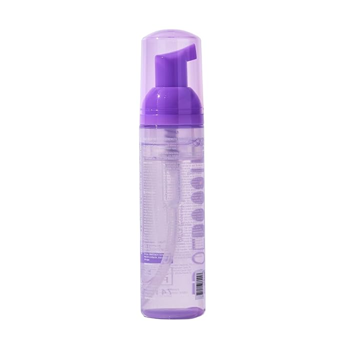 Style Factor EDGE BOOSTER Extra Strength Setting Mousse โ Frizz Control, Extra Volume, and Conditioning โ 2.5oz Violet Crystal Mousse for Curly Hair