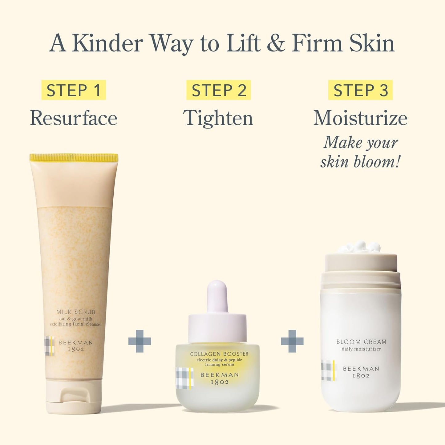 Beekman 1802 Collagen Booster Electric Daisy & Peptide Firming Face Serum - Fragrance Free - 0.5 fl oz - Boosts Collagen Production & Tightens Skin - Good for Sensitive Skin - Cruelty Free