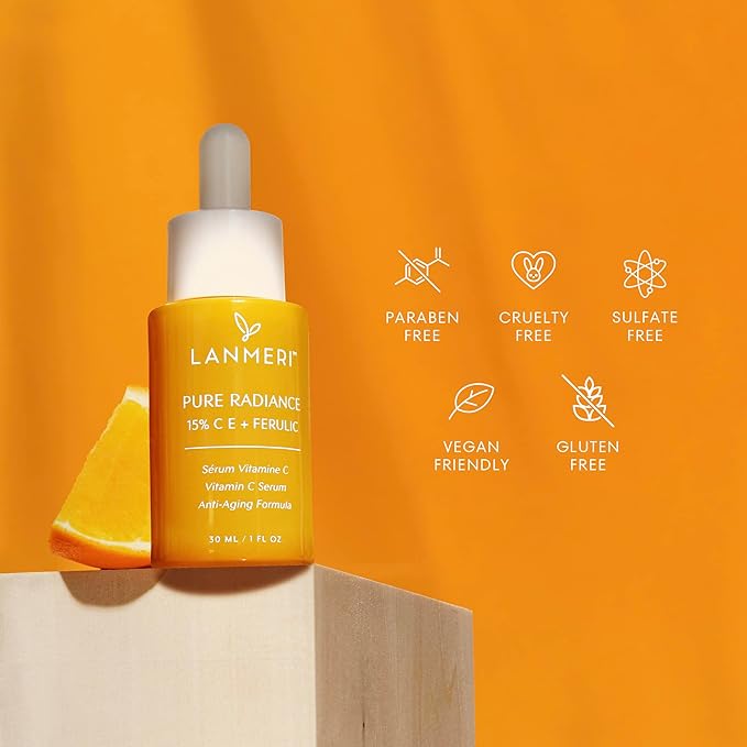 Vitamin C Face Serum 2pack- CE Ferulic Facial Serum with 15% Pure L-Ascorbic Acid, Ferulic Acid, Vitamin E, & Hyaluronic Acid - Anti Aging, Anti Wrinkle Skin Brightening Dark Spot Corrector