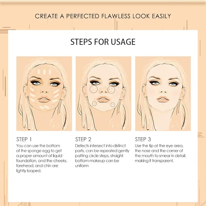 Beauty Glazed Soft Matte Silky Full Coverage Liquid Foundation, Multi-Use Buildable Foundation Lightweight Feel Oil Control Longwear Naturally Flawless Coverage Foundation (102 Nude)