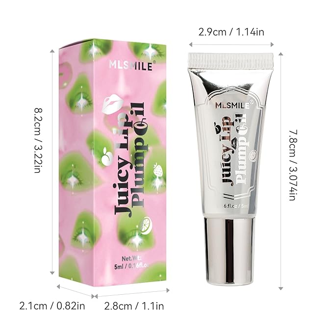 Roll On Plumping Lip Oil with Chili Extract, Fuller Lips Instantly, Ultra-Hydrating&Nourishing, Glossy Finish Lip Glow Oil, Fuller Booster Balm Moisturizing, Smooth, Define Your Lips (#03)