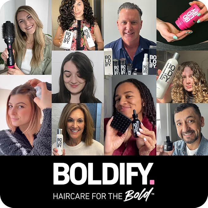 BOLDIFY Dual-Ended Hairline Powder Brush - Precision Makeup Brush Set with Sponge Tip for Seamless Blending - Ideal as a Concealer Brush, Hair Contour Brush, and Root Touch Up