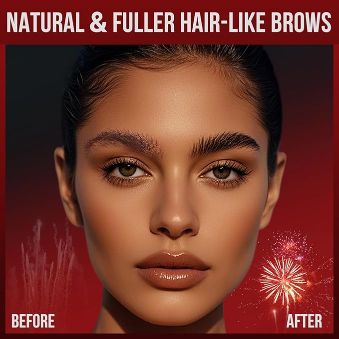 Vevivia Eyebrow Pencils for Women - Eyebrow Pen with Dual-Brush-Tip & Curved Tip for Natural Fuller-Looking Brows, Precise Hair-Like Strokes for All Brow Types, Last All-Day Brow Makeup, Black