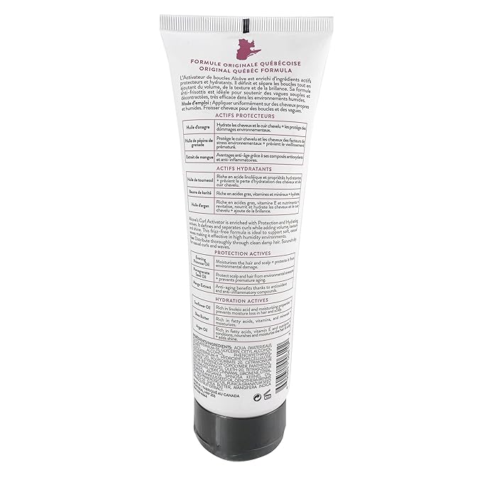 Alcôve - Curl Activator for Curly Hair - Argan Oil, Pomegranate Seed & Mango Extract - Defining Cream for Wavy Hair - Anti Frizz - Moisturizing - Effective in High Humidity - 250ml