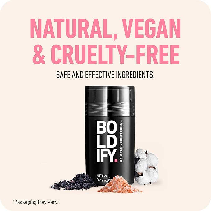 BOLDIFY Hair Fibers (12.5g) - Fill In Thinning and Fine Hair for an Instantly Fuller, Thicker Look - 14 Shades for Women & Men - Dark Blonde