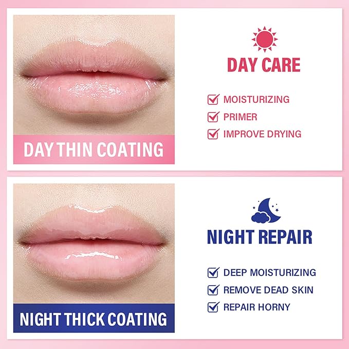 Lip Mask Sleeping,Nourish Hydrate Lip Mask,Lip Oil,Lip Balm, Lip Skin Care,Hydrating, Moisturizing Lip Lines Night Sleep Anti-chapped Lip Cream (Peach)