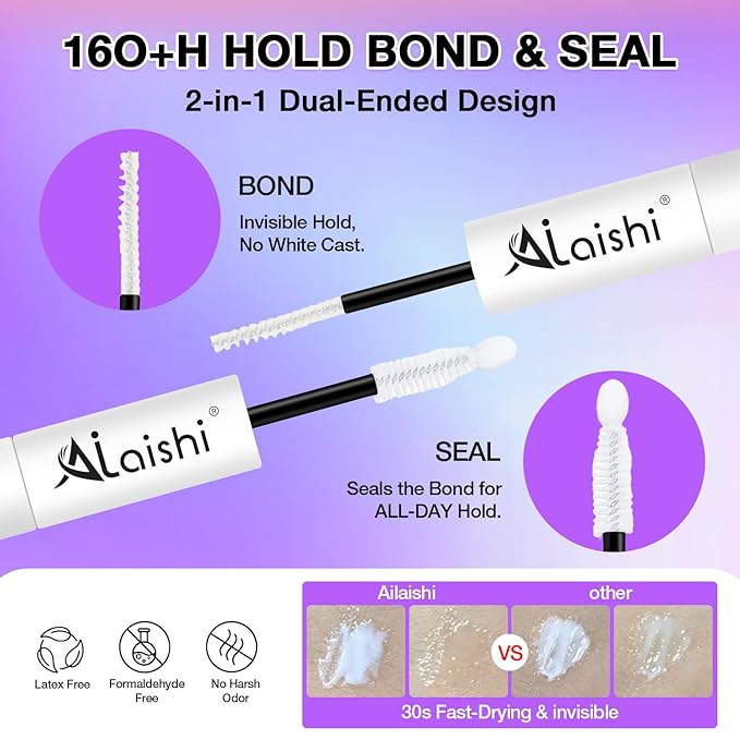Wispy False Eyelashes Kit With Bond, Seal and Tweezer, 7 Pairs Natural Look Fake Cat Eye Lashes Strips Thin Band Extensions Waterproof Easy Eyelashes for Beginners DF99#