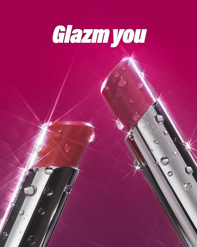 ATHE Glazm Lipbalm Stick - Vegan Glow Korean Lip Balm - Plumping, Volumizing & Highly Pigmented Lipstick - Soft Melting, Buildable Formula - Plant-Derived, Cruelty-Free, 0.12oz. (01 Pic Me)