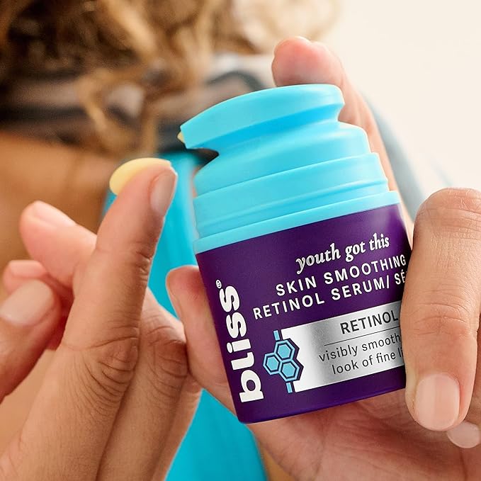Bliss Retinol Serum Youth Got This Advanced Anti-Aging Formula - Reduces Fine Lines & Wrinkles - Dermatologist-Tested - Clinically Proven Results - Fragrance-Free & Vegan - 1 Fl Oz