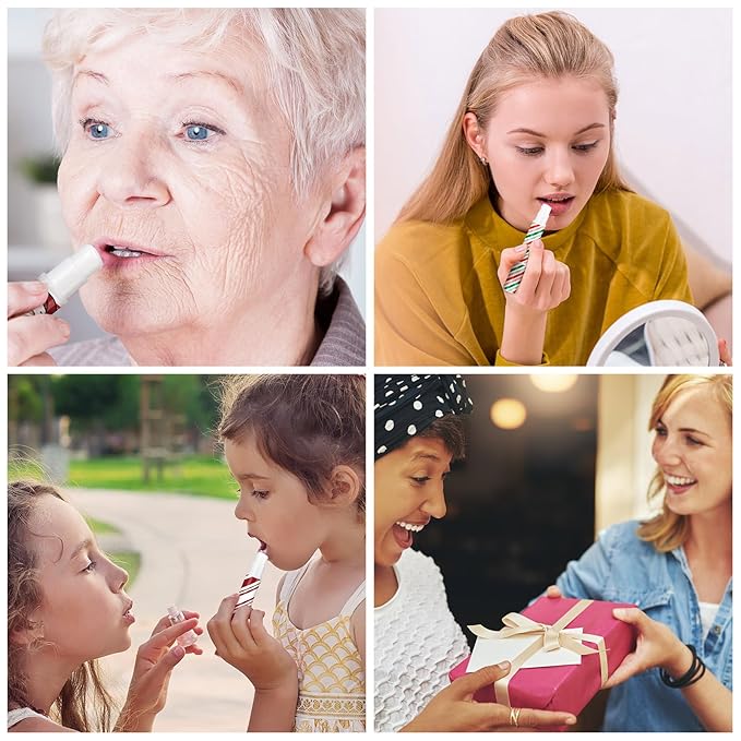 24 Pcs Bible verse Lip Balm Moisturizing 0.07 oz Lip Care Product Bulk Christian Gift with Inspirational Scripture for Women Faith Religious Happy Moment Praise Friend Teacher Worker Employee