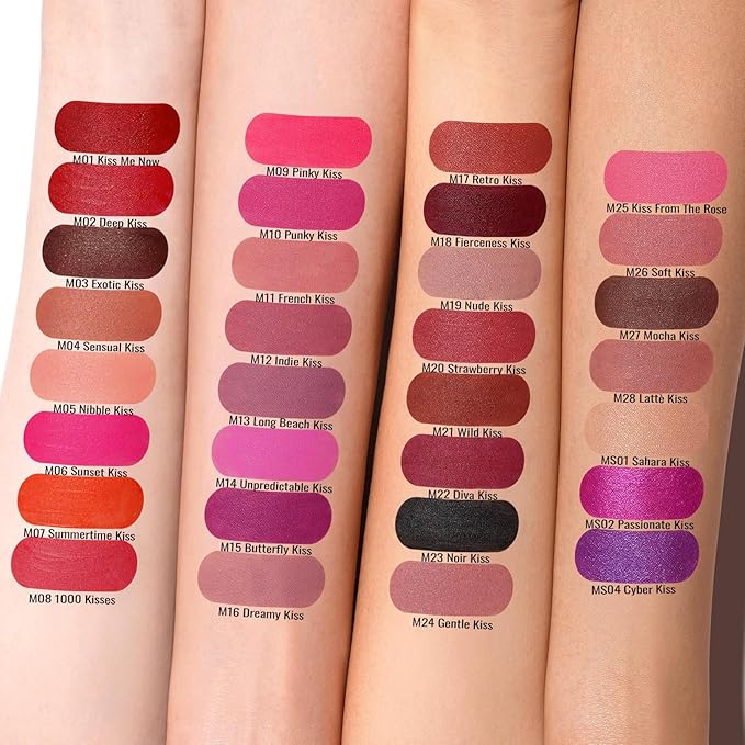 Oulac Matte Mauve Pink Lipstick for Women, Nude Pink Long Lasting Lipstick Waterproof Lip Stain, No Transfer, Creamy High Pigmented Formula with Rose Oil, Vegan & Cruelty-Free M26