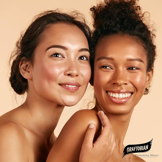 Graftobian HD Glamour Crème Foundation 1/2oz, Weightless Full Coverage Makeup, 65 Inclusive Shades, For All Skin Types, Natural or Full-Glam Looks, For Professionals and Beginners, Mixing Medium