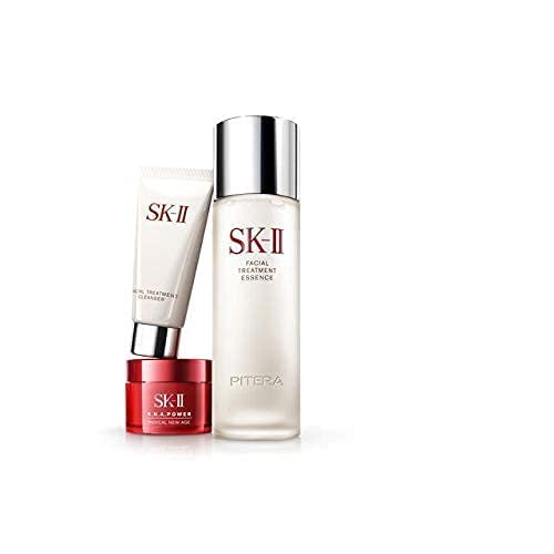 SK-II PITERA Power Kit Fantasista Utamaro Limited Edition 3pc. Facial Treatment Essence, 75 mL R.N.A.POWER Cream, 15 ml. Facial Treatment Cleanser, 17 ml.