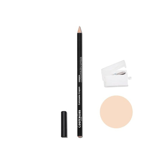 [K-Beauty Makeup] Courcelles Concealer Pencil CC706/CC707/CC708, Hard type-Natural Cover, light, medium, dark beige (CC707-Medium Beige+Sharpener)