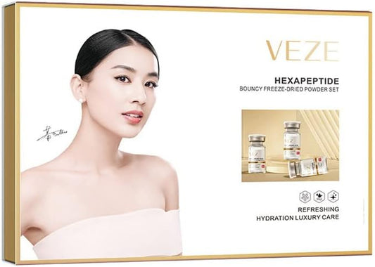 VENZEN Hexapeptide Bouncy Freeze-Fried Powder 60PCS Set Refreshing Hydration Luxury Skin Care Gift Box 60 Bottles