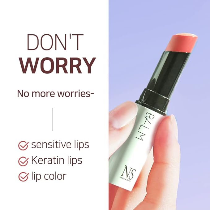 NATURAL SHINE NS BEAUTY Lux Triple Lip CURE Glossy Balm MUSE (Rose Coral) | tar-free, 100% natural ingredients, deep nourishing nighttime lip treatment care for dry and chapped lips (0.17 oz)