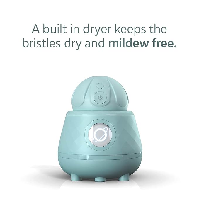 Tao Clean Ona Diamond Orbital Facial Brush and Cleansing Station – Robin's Egg Blue – Electric Face Cleansing Brush with Ergonomic Handle, Dual Speed Settings, 2 Piece Set, (BA-0201-RBE-US)