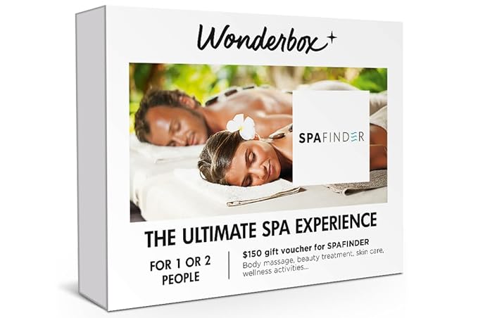 Wonderbox – Original Gift Idea - Experience Gift – The Ultimate Spa Experience- Spa Finder Voucher - For 2 people – Relaxing gift