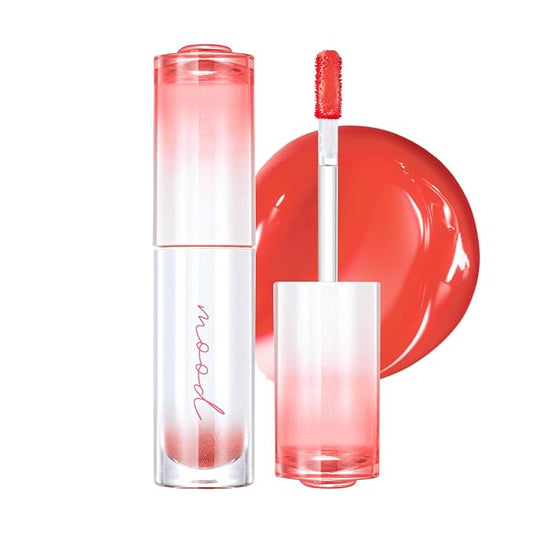 Peripera Ink Mood Glowy Tint, Korean Lip Tint, Naturally Moisturizing, Lightweight, Glow-Boosting, Long-Lasting, Comfortable, Non-Sticky, Mask Friendly, No White Film, K Beauty (024 CORAL PRIDE)