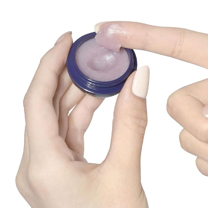 PS.PRETTYSKIN Moisturizing Korean Vegan Lip Balm 0.31oz. (9g) Smooth, Soft Texture, Hydrating, Natural Shine, Glossy (Blueberry)