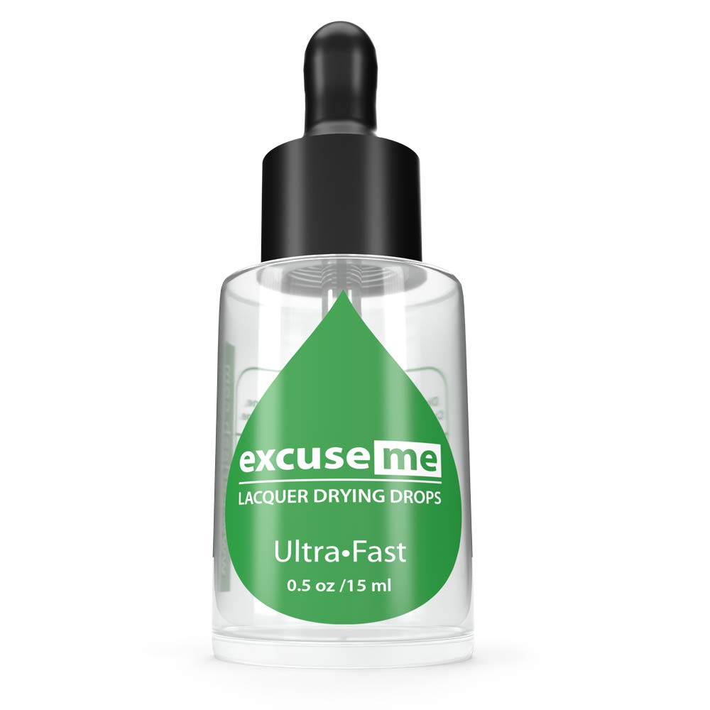 Karlash Excuse Me Nail Polish Ultra Fast Drying Drops 0.5 oz 15ml (Pack of 3)