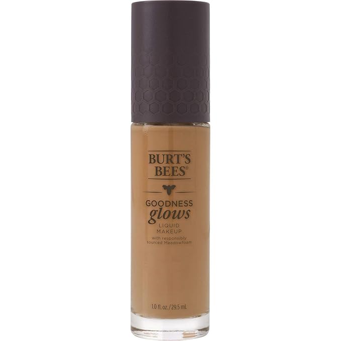 Burt's Bees Goodness Glows Liquid Makeup, Rich Caramel - 1.0 Ounce