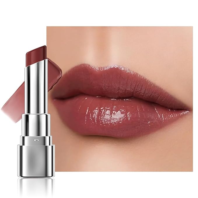1Pcs Tinted Lip Balm Moisturizing Lipstick – Deep Rose Colored Bean Paste Sheer Hydrating Lip Color for Dry Lips Nourishing Lip Balm for All Women with a Subtle Natural Scent (S05 Four Seasons)