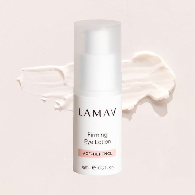 LAMAV Firming Eye Lotion - 7 Potent Actives, Anti-wrinkle Properties, Increases Skin Firmness, Anti-Aging Eye Cream, Cruelty-Free, Reduces Dark Circles