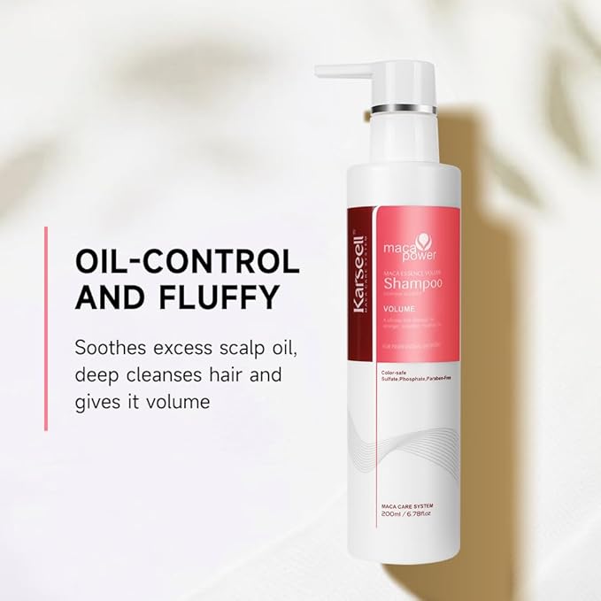 Karseell Volume Shampoo, Lightweight Volume Shampoo For Fine Hair, Adding volume to flat hair 200ml