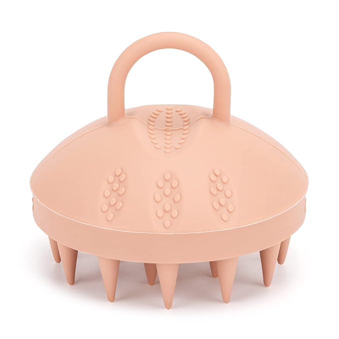 BTYMS Silicone Scalp Massager Hair Scrubber Shampoo Brush Exfoliating Hair Wash Cleansing Dandruff Brush for Shower