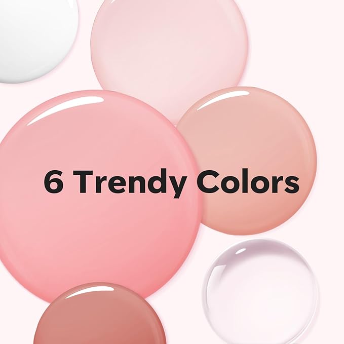 Modelones Poly Extension Gel Nail Kit, 6 Colors Pink Nude with 48W U V/LED Lamp Slip Solution 3D Bow Pearl Charms Decoration Rhinestone Glitter Tools for Manicure Beginner Starter Kit DIY at Home