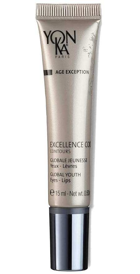 Yon-Ka Excellence Code Contours Eye Cream (15ml) Anti-Aging Eye and Lip Treatment with Hyaluronic Acid, Reduce Puffiness and Dark Circles, Paraben-Free