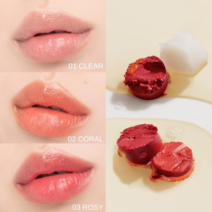 Smooth Butter Lip Balm 0.14 oz – Super Moisturizing Butter Lip Balm, Lip Repair & Care, Natural Color with Vegetable Wax, Shea Butter, All Day Hydration, Soothe Dry Chapped Lips (03 ROSY)