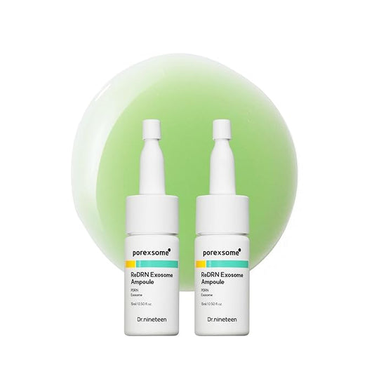 ReDRN Exosome AmpouleㅣBiome PDRN 750,000ppm + Retinol + ExosomeㅣFace Serum for Pore Tightening & FirmingㅣKorean Skin Care (0.50 fl.oz. X 2EA)