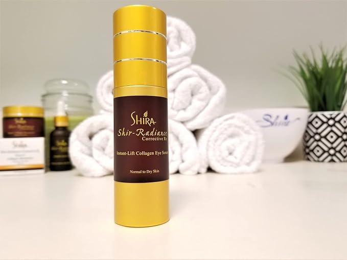 Shira Shir Radiance Corrective RX Instant-Lift Collagen Light-Weight Eye Serum Reduces Dark Circles Dullness Fine Lines and Wrinkles (30ml)