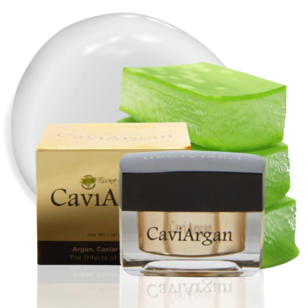 Essence Of Argan Caviargan Anti Wrinkle Cream with Argan Oil, Matrixyl & Botanicals - Hydrating Moisturizer Face Cream - Anti-Aging Formula for Reducing Fine Lines and Dullness - 1 Fl Oz