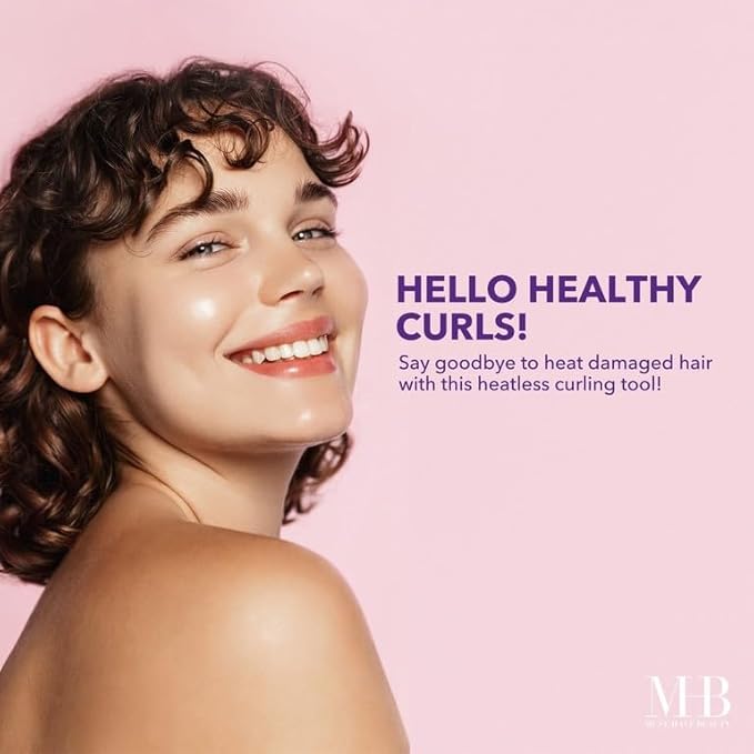 24pc Heatless Curling Pods - Silicone Hair Rollers For No Damage Heatless Curls, Heatless Curlers Value Pack, Overnight Hair Curlers For Versatile Hairstyling (PASTEL)