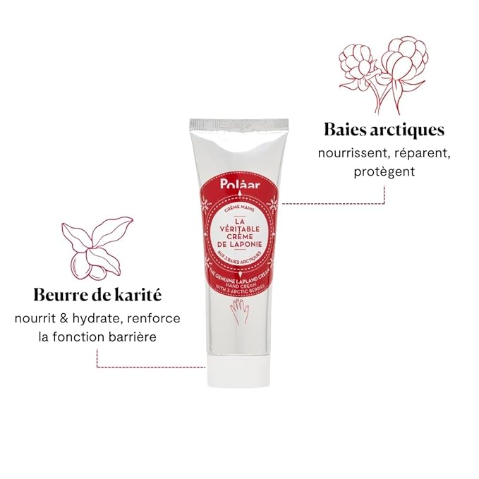 Polåar - Enchanting Lapland Cracker - Lip Balm and Hand Cream - Nourishes, repairs, protects - Cruelty Free, Made in France - 2 pcs