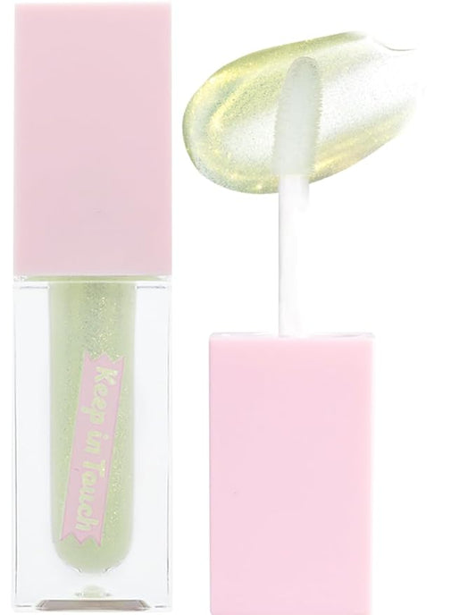 Keep In Touch Jelly Plumper Tint: Tea & Twinkle | Non-Sticky, Long-Lasting Lip Gloss | Vegan and Cruelty-Free Korean Lip Tint (Twinkle Lime)