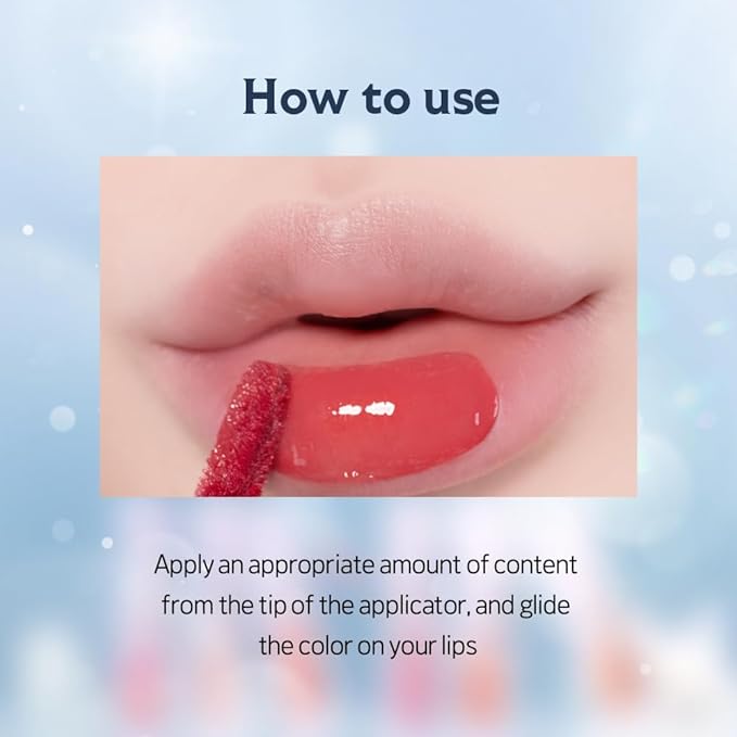 ETUDE Over Glowy Lip Stain Tint #13 Mauve Violet | Non-Sticky Vegan Lip Tint | Moisturized & Long-lasting Lip Gloss | Daily Lip Stain for Dry Lips, Korean Makeup