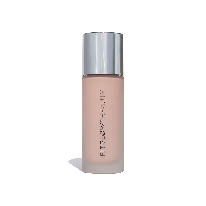 Fitglow Beauty - Natural Foundation+ Photo-Filtering Foundation | Vegan, Woman-Owned Clean Beauty (F2.5 - Light, Neutral Undertones)