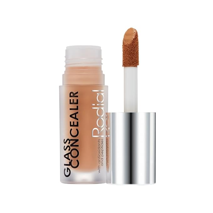 Rodial Glass Concealer Shade 5 - Luminous, Full-Coverage Cream with Peptides and Antioxidants for Flawless Skin, 0.1 fl. oz.