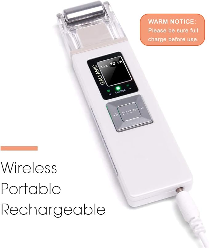 Portable Galvanic Microcurrent Skin Firming Machine, Anti-Aging Face Lift Massager Home Use Beauty Salon Device